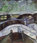 Edvard Munch Starry Night oil painting reproduction